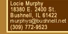 18380 E 2400 St, Bushnell, IL 61422 murphys@bushnell.net  (309) 772-9523